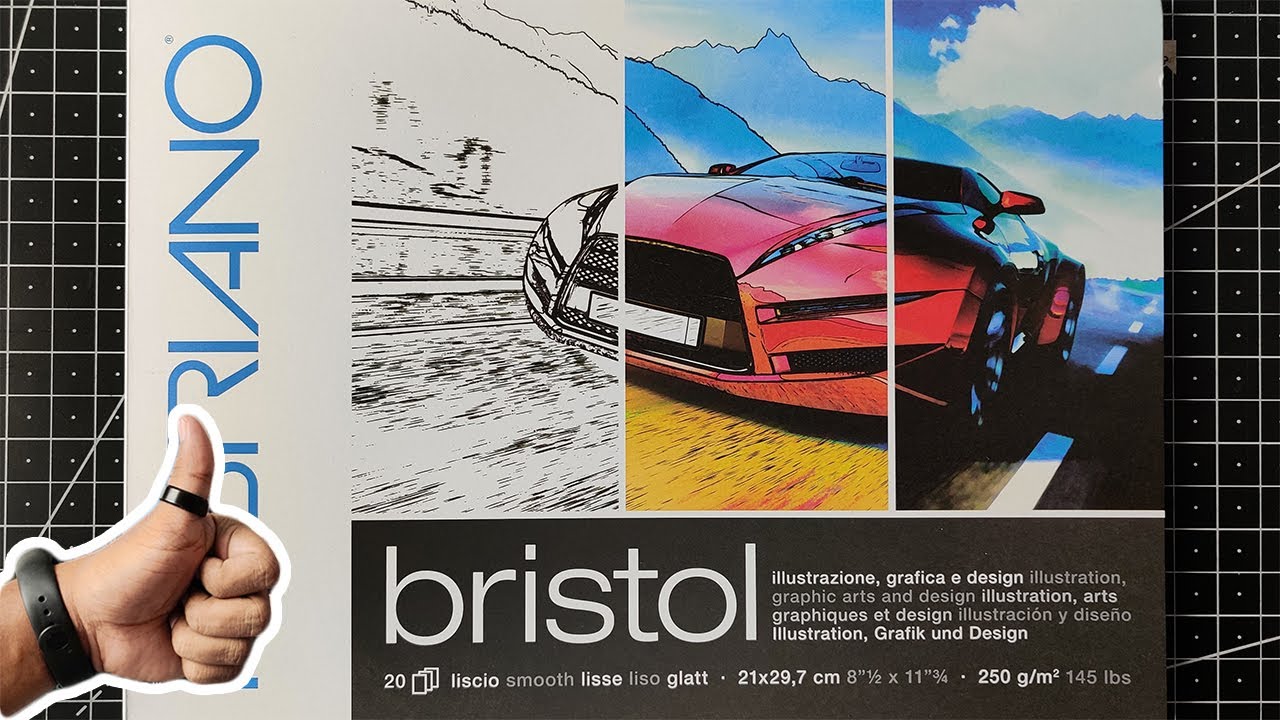 Fabriano 250GSM Bristol Paper YouTube