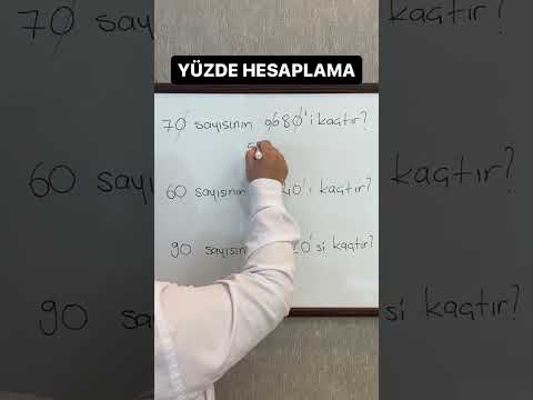 YÜZDE HESAPLAMA