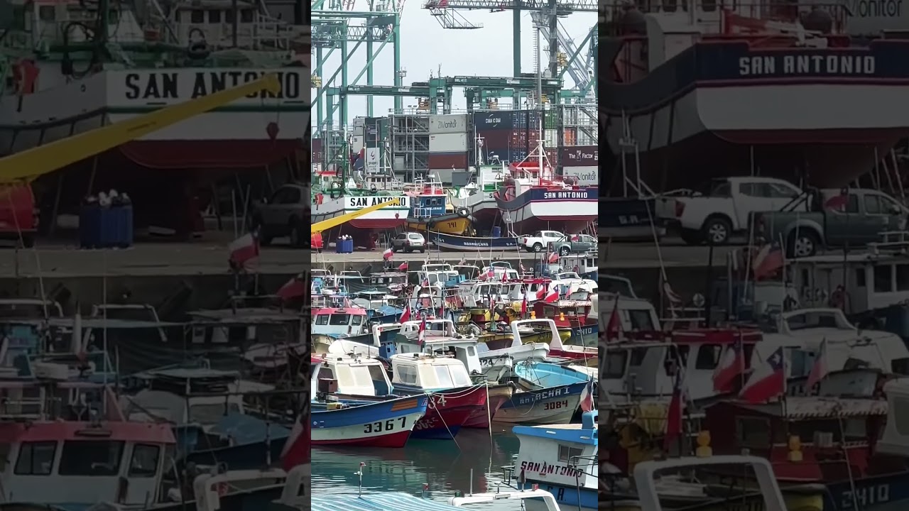 San Antonio puerto principal de Chile . Puerto bohemio .  #chile  #valparaiso