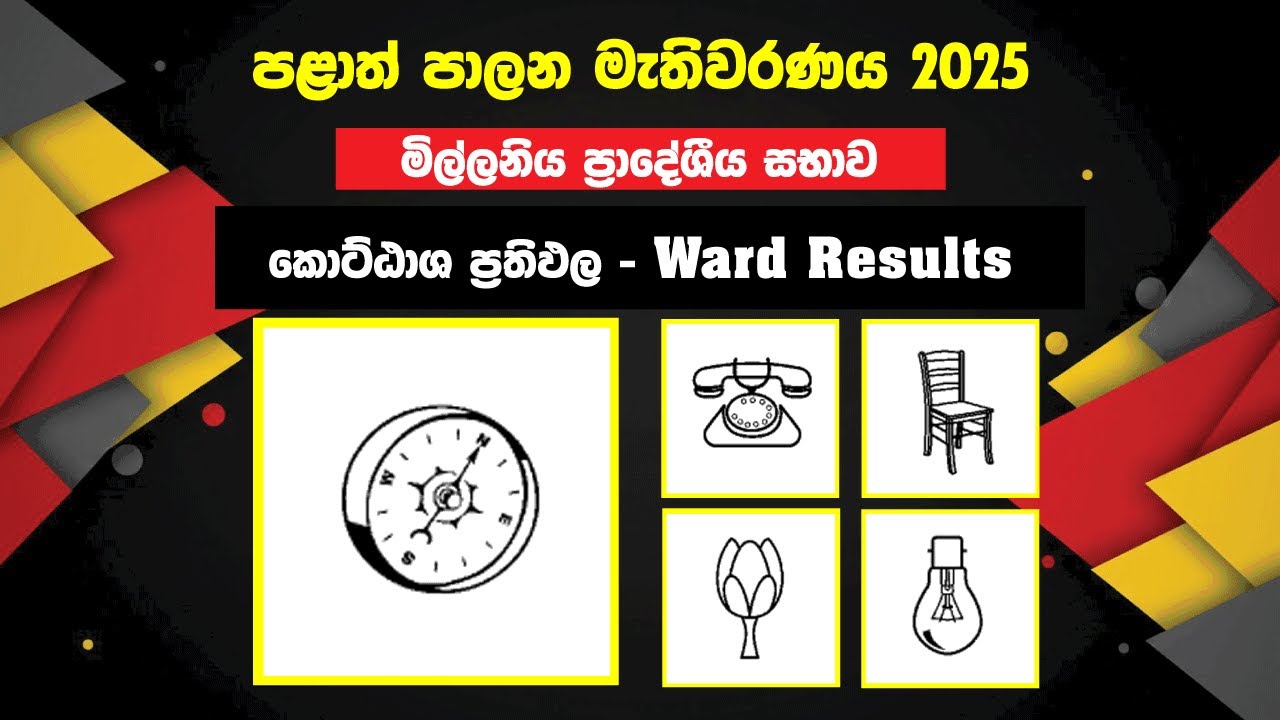 මිල්ලනිය ප්‍රාදේශීය සභා කොට්ඨාස ප්‍රතිඵල 2025 | Millaniya PS Ward results | Kalutara District