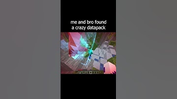 me and bro found a crazy datapack