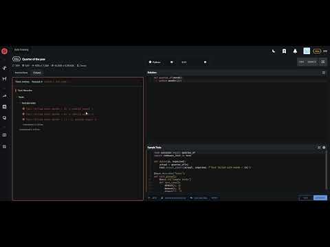 codewars python Quarter of the year