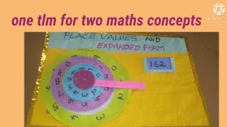 Tlm for place values and expanded form of a number # one TLM to teach two concepts in Maths