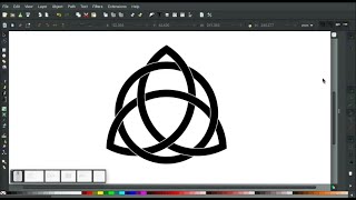 Draw celtic knot with inkscape