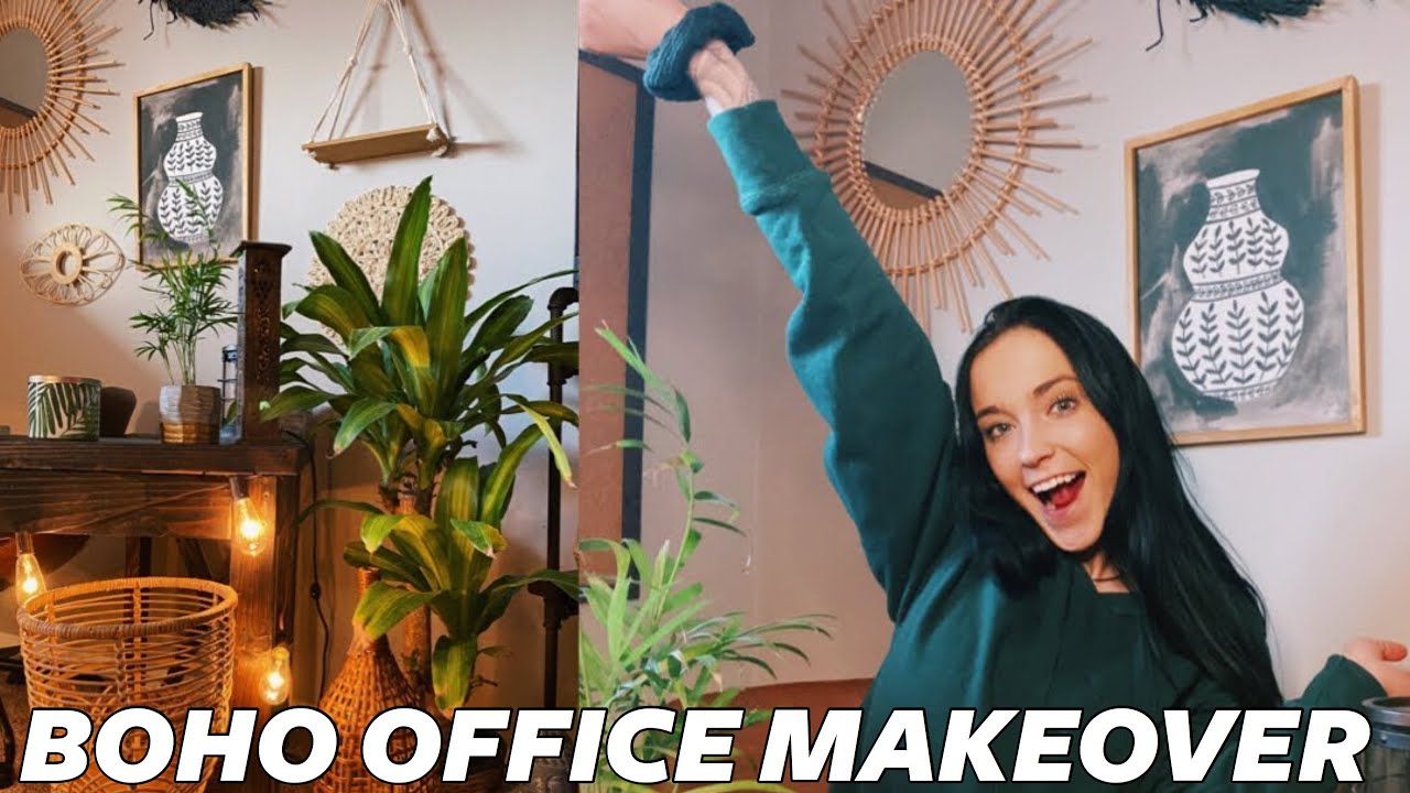 EXTREME BOHO OFFICE MAKEOVER!!!