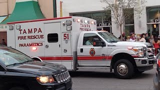 Tampa Fire Rescue Rescue 51 Responding Code 3 12823