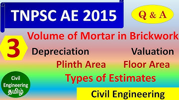 TNPSC AE Civil Question Paper with Answer - 2015-3- Preparation in Tamil