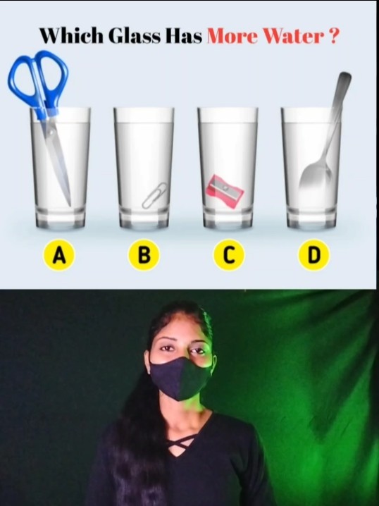 Test Your Brain Power Which Glass Has More Water shorts viral test-your-brain-power-which-glass-has-more-water-shorts-viral