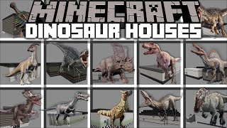 Minecraft DINOSAUR ZOO HOUSE MOD / SPAWN DINOSAURS AND BREED THEM TO MAKE BABY MOBS ! Minecraft Mods