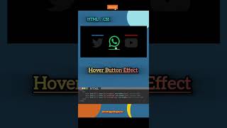 Social media Hover Button Effect | #trending #shortvideo