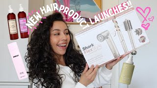 LET&#39;S TRY NEW HAIR PRODUCT LAUNCHES! (INCLUDING THE NEW SHARK FLEX STYLE!!)