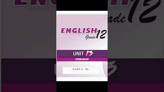 English Grade 12, Unit 13, Part A, Activity 3A