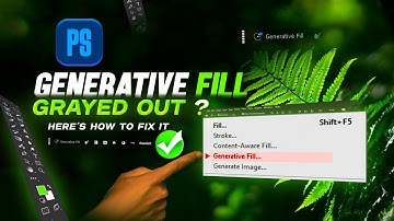 Generative Fill GRAYED OUT in Photoshop? The Common Causes & INSTANT FIX! ✅