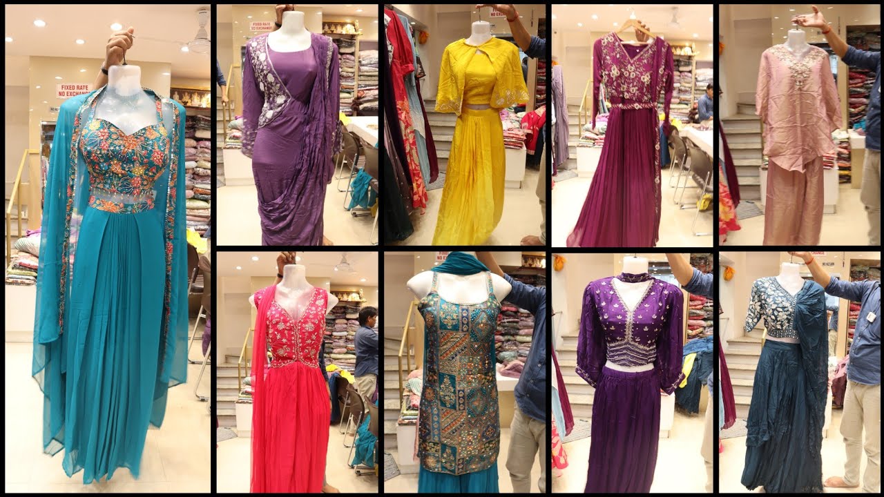 NEW ARRIVAL|STYLISH DESIGNER INDOWESTERN|ROOPMANDIR|SAREE GOWN|PALAZZO SET