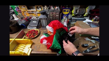 At Home Christmas Inflatable LED Light Upgrade