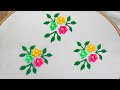 All over / Hand Embroidery / Beautiful Embroidery design / Creative flower Embroidery