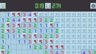 Solving Minesweeper Game 16x24 99 mines #game #game #minesweeper