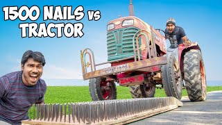 1500 Nails Vs Giant Tractor | Which Will Survive?