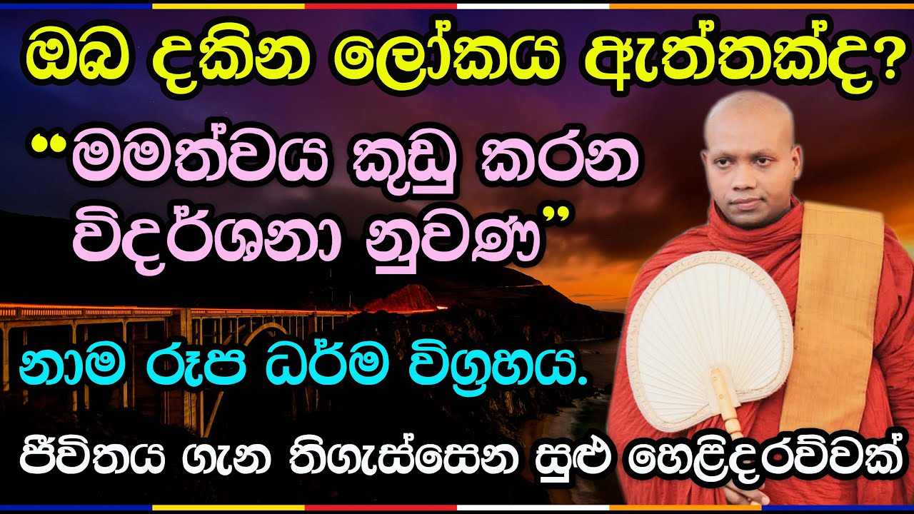 විඤ්ඤාණය සහ රූපයේ බැඳීම හඳුනාගනිමු | Hasalaka Seelawimala Thero | 3014
