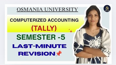 GECOMPUTERISEERDE BOEKHOUDKUNDIGE TELLER LAST-MINUTE HERZIENING | SEM-5 OSMANIA UNIVERSITY ‎@shiv...