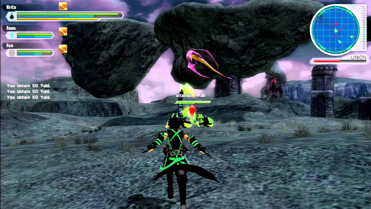 Sword Art Online Lost Song Monster Hunting Youtube