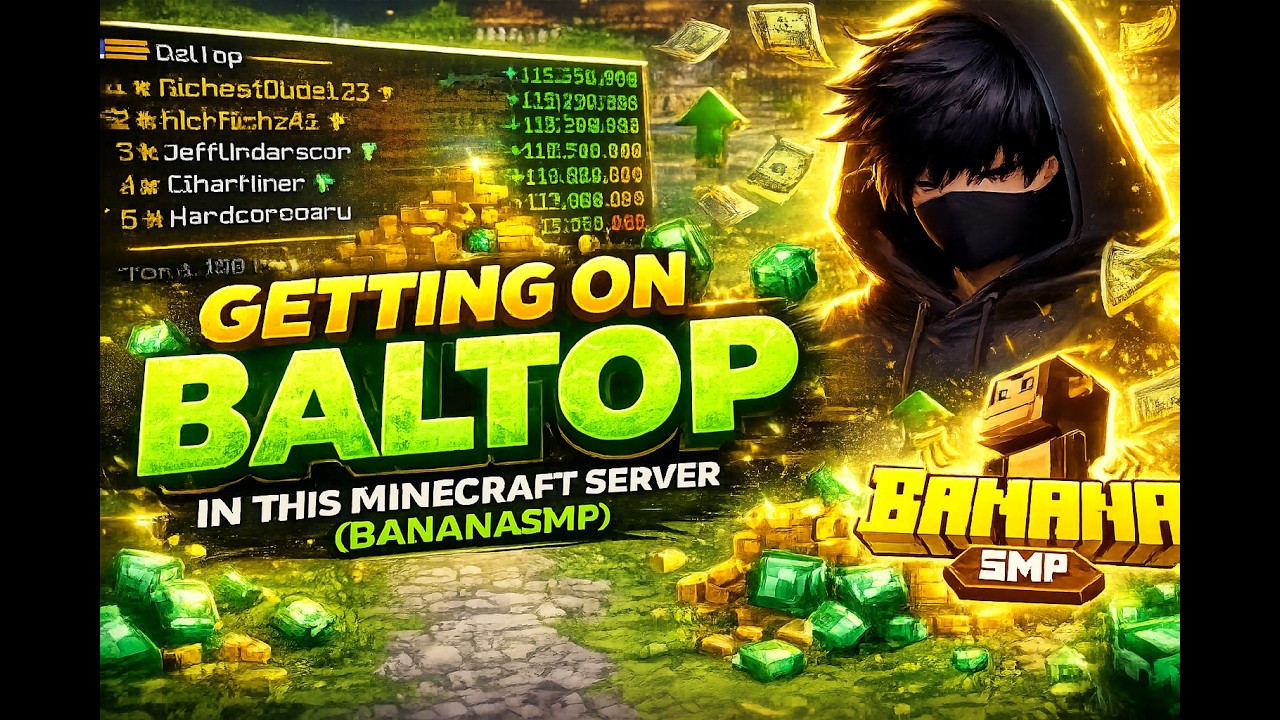 GETTING ON BALTOP IN THIS MINECRAFT SERVER (BANANASMP) #1 - YouTube