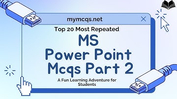 Important MS PowerPoint MCQs Part 2 | Computer MCQs for Test Preparation | mymcqs.net