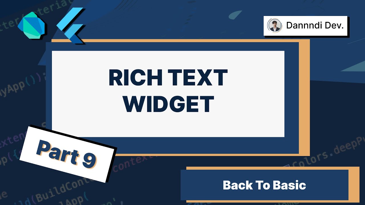 Flutter - Rich Text Widget (Back to Basic Series / Kembali Ke Basic ...