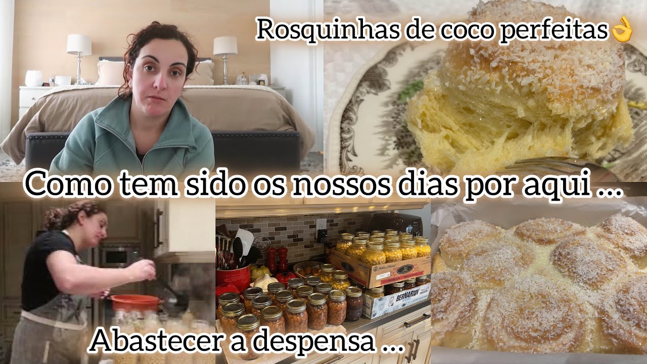 Como tem sido os nossos dias/Abastecer a dispensa/Rosquinhas de coco/Cuidado com as recaídas😓