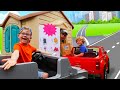 Kids Play Pretend Drive Through Fast Food