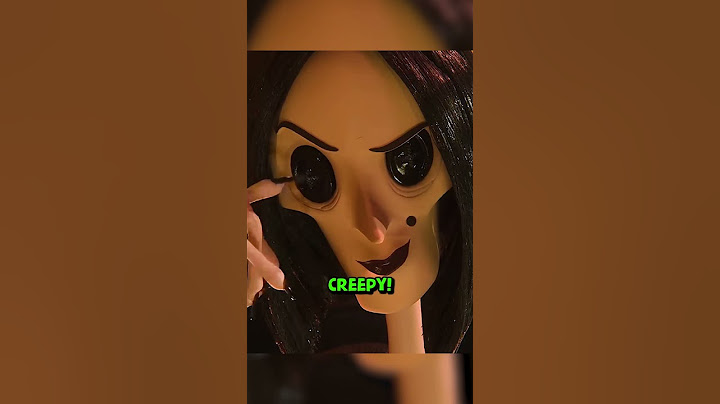 This is what Coraline looks like behind the scenes!