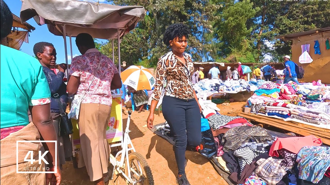 4K Africa Street WALK | the Crowded and Colourful Eldoret West Market PT 2