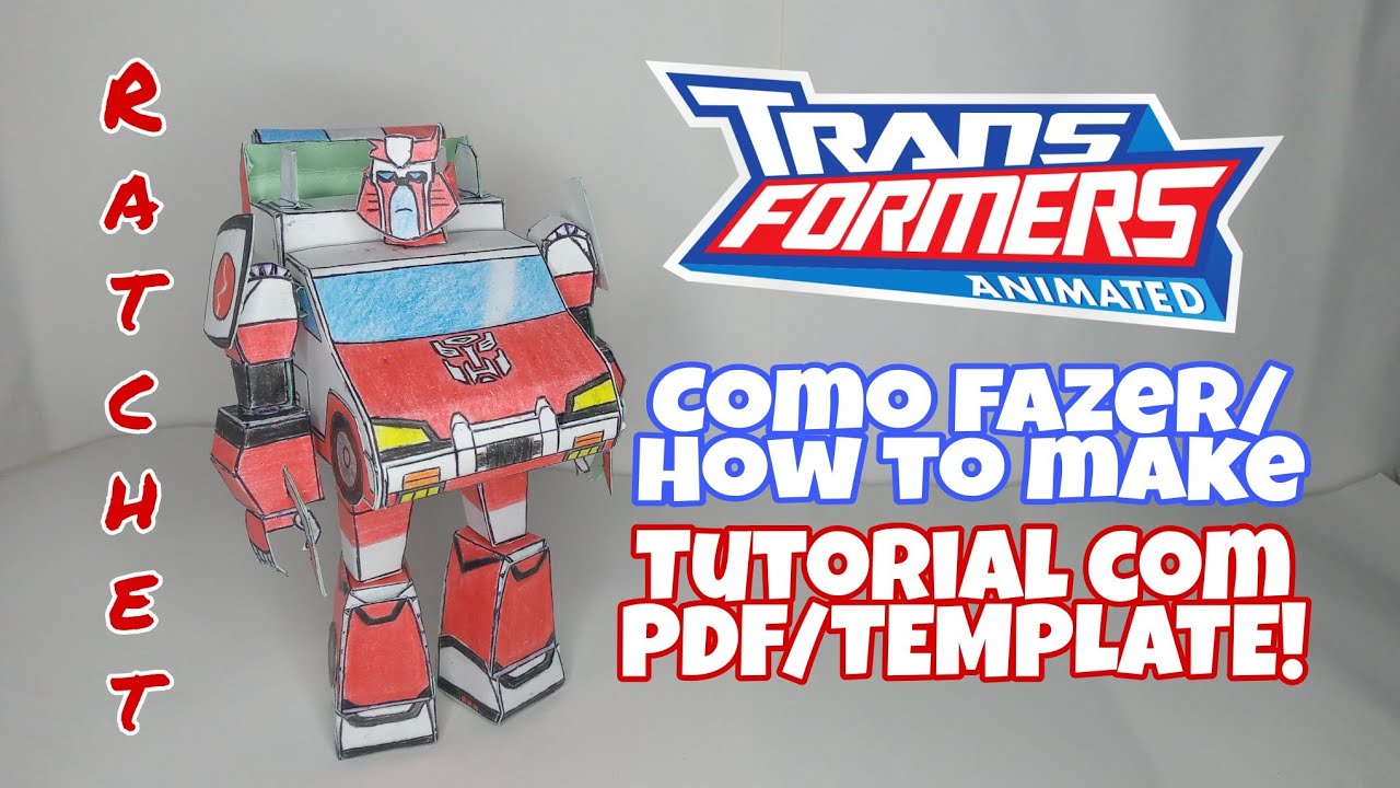 Como Fazer Transformers de Papel!- Ratchet Animated - YouTube