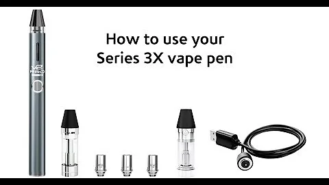 How to Use Your V2 Series 3X Vape Pen