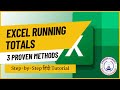 How to Calculate Running Totals in MS Excel