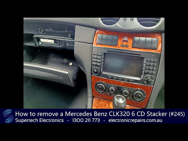 How to remove a Mercedes Benz CLK320 6 CD Stacker (#245) - YouTube
