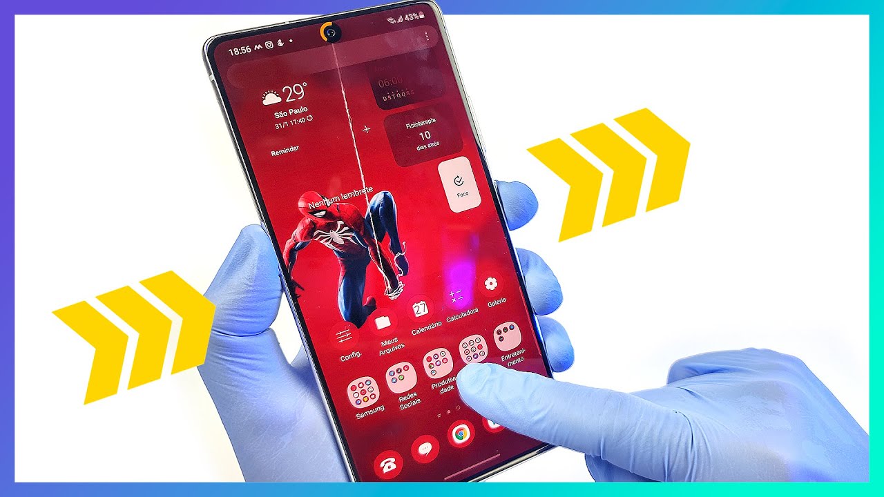 🔵 Mais tela e produtividade | Como ativar e usar a navegação por gestos no Samsung Galaxy