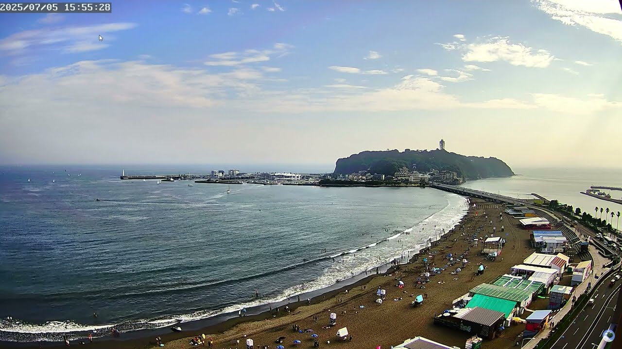 【🚑7/5 水難事故ライブカメラ映像】男子中学生死亡：藤沢市片瀬海岸東浜海水浴場 2025/07/05
