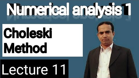 Choleski Method | Lecture 11 | in urdu | in hindi