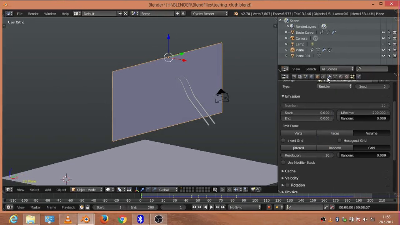 Cloth Tearing Blender YouTube