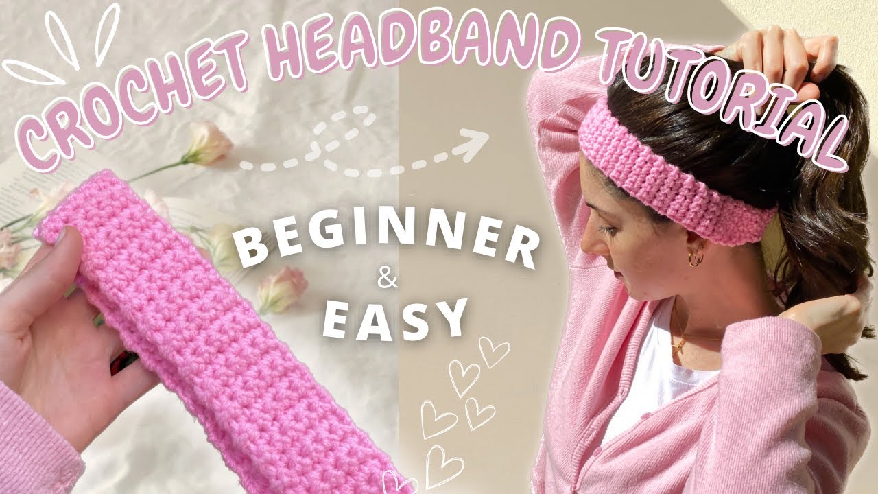 How To Crochet Easy Headband Tutorial (Beginner + Fast)
