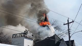 Bridgetown NS church fire April 26 2024  a lot of damage now