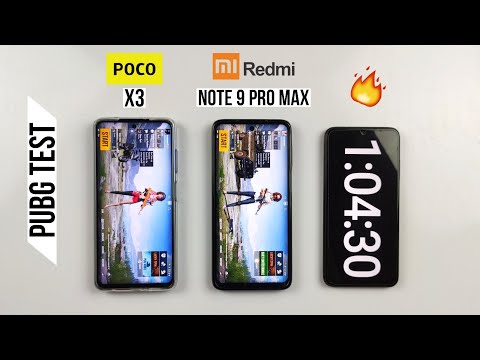 Poco X3 VS Redmi Note 9 Pro Max PUBG Test, Heating and Battery Test ! Shocking Result ??