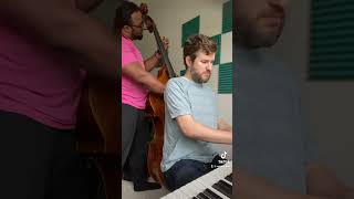 THEM CHANGES - piano and bass cover #thundercat #standupbass #jazzpiano #doublebass #acousticbass