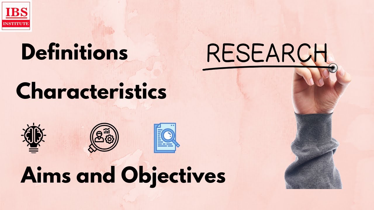 give 5 definition of research