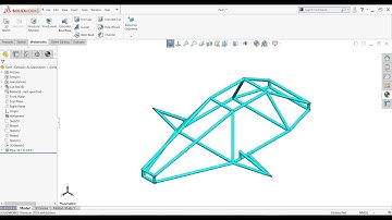 How to design Gokart frame in Solidworks (Solidworks Weldments 3D Sketch)