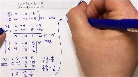 Solving with Gauss Jordan Elimination - parametric solution