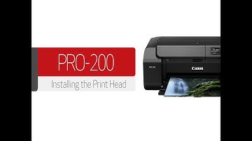 Canon imagePRROGRAF PRO-200 - Installing the Print Head