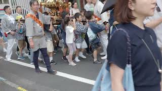 四谷総鎮守　須賀神社　例大祭　三栄町　子供山車・神輿　2024/06/01  a4