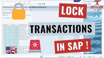 Lock SAP Transactions System-Wide 🔒(Why & How to do it Quickly) [english]